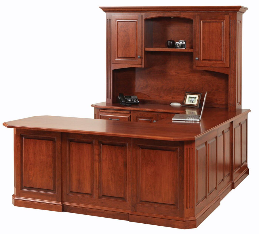 Buckingham Amish U-Shaped Desk - Foothills Amish Furniture