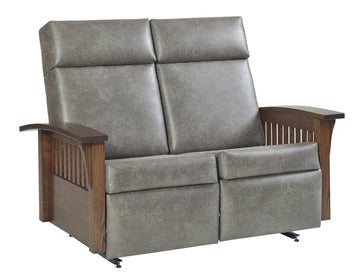 Amish Glide & Recline Loveseat - Foothills Amish Furniture