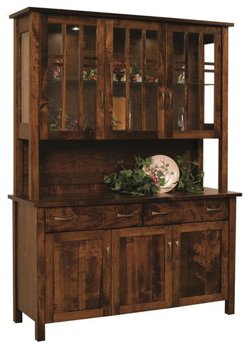 Acadia Amish 3-Door Hutch - Foothills Amish Furniture