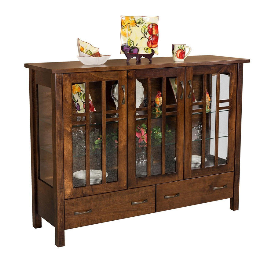 Acadia Amish Curio - Foothills Amish Furniture