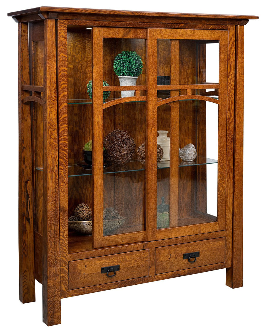 Artesa Solid Wood Amish Curio - Foothills Amish Furniture