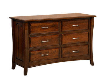 Berkley Amish 6-Drawer Dresser - Foothills Amish Furniture