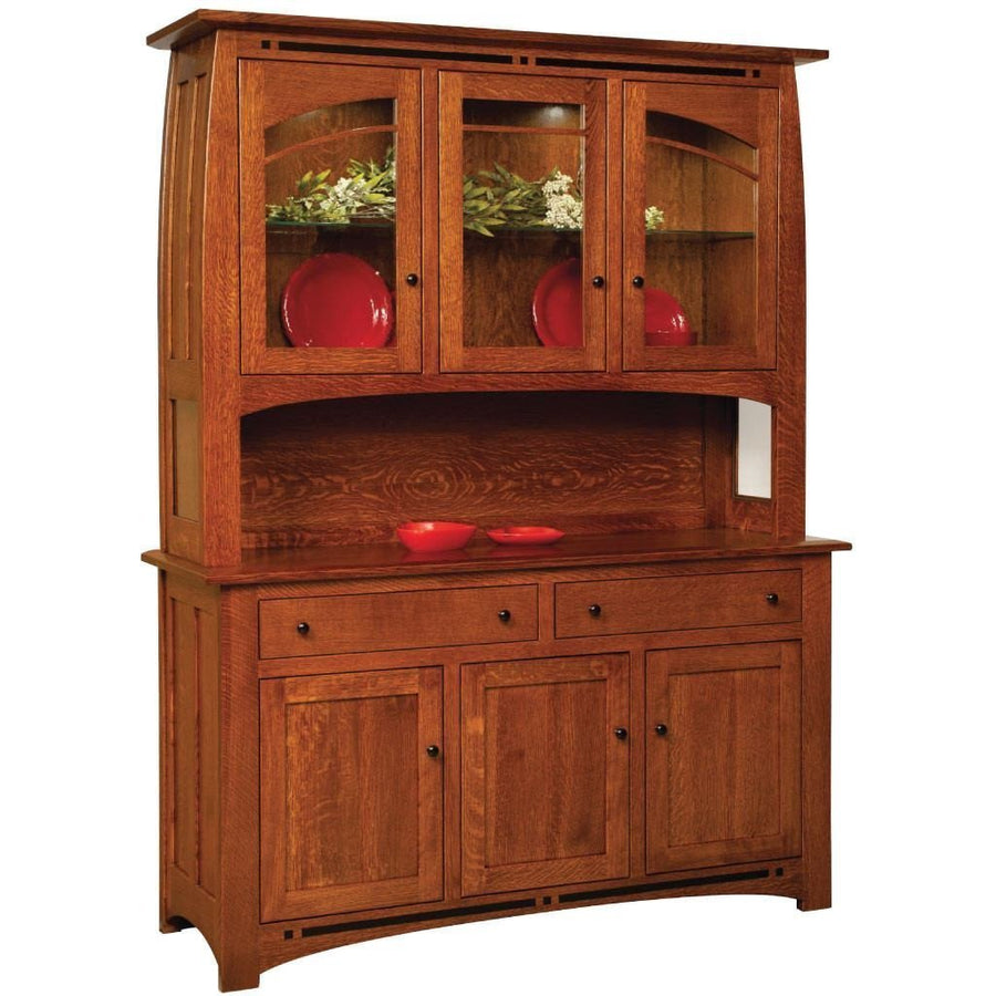 Boulder Creek Amish 3-Door Hutch - Foothills Amish Furniture