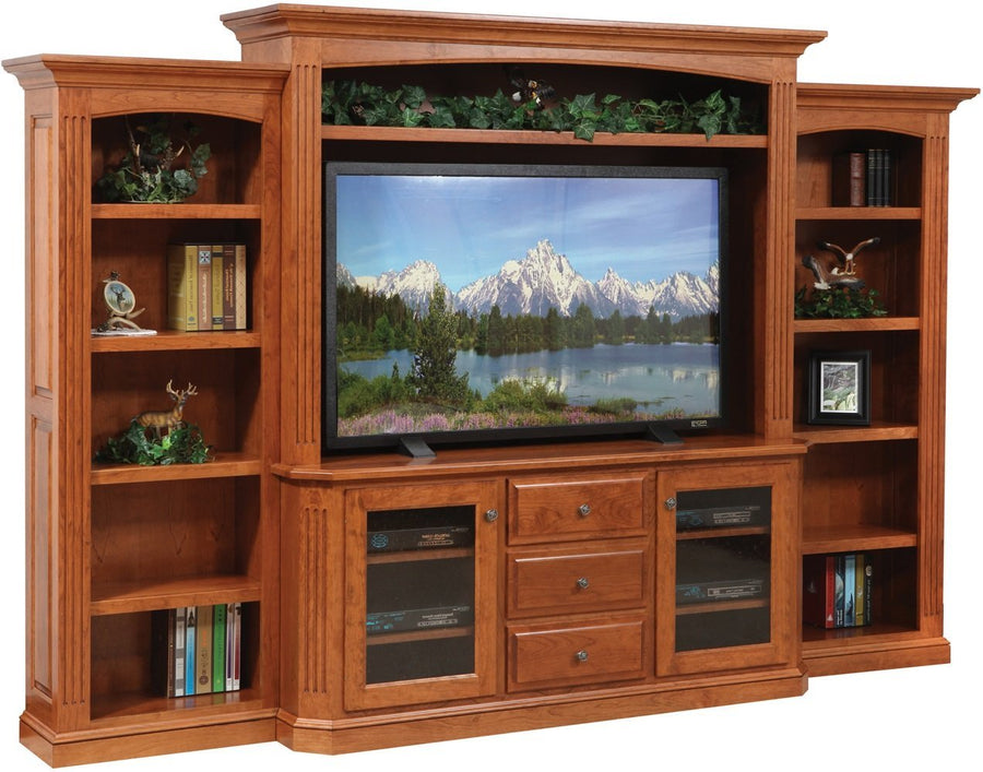 Buckingham Amish Entertainment Center - Foothills Amish Furniture