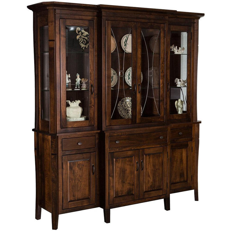 Candice Amish 4-Door Hutch - Foothills Amish Furniture