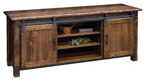 Hand Hewn Amish TV Stand