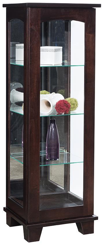 Contemporary Amish Curio Cabinet - Foothills Amish Furniture