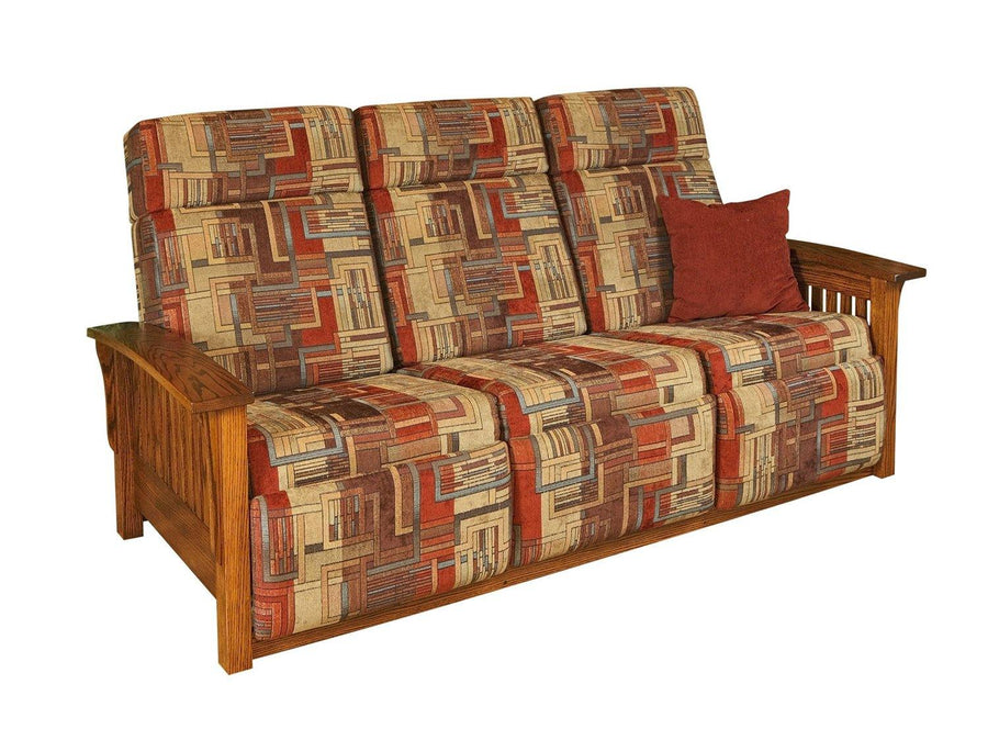 Amish Mission Sofa Recliner - Foothills Amish Furniture