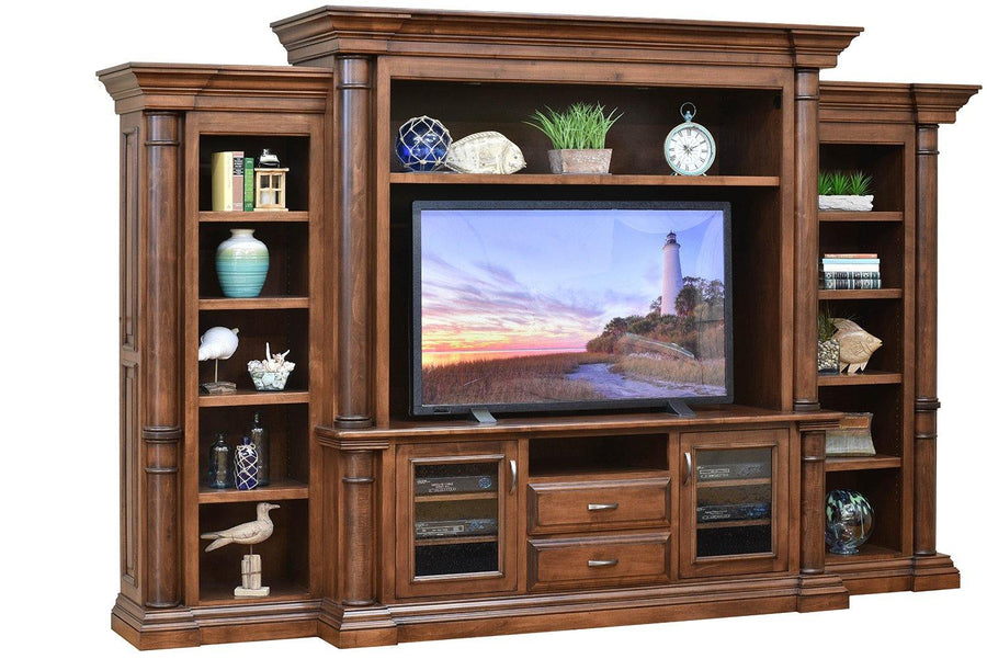 Paris Amish Entertainment Center - Foothills Amish Furniture