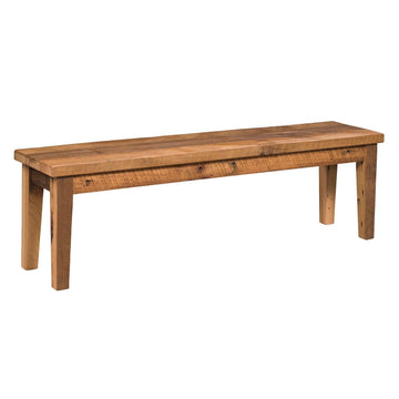 Edinburgh Amish Reclaimed Wood Bench - Foothills Amish Furniture