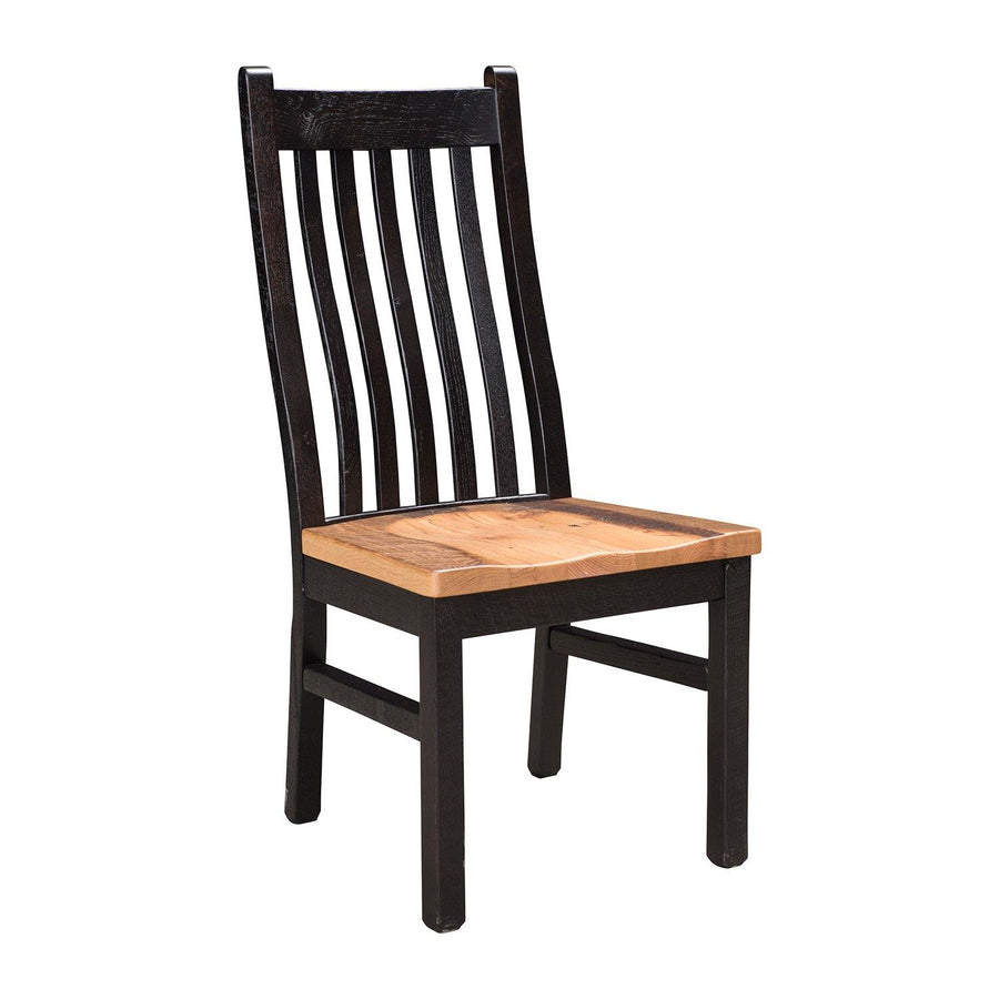 Manchester Amish Reclaimed Wood Side Chair - Foothills Amish Furniture