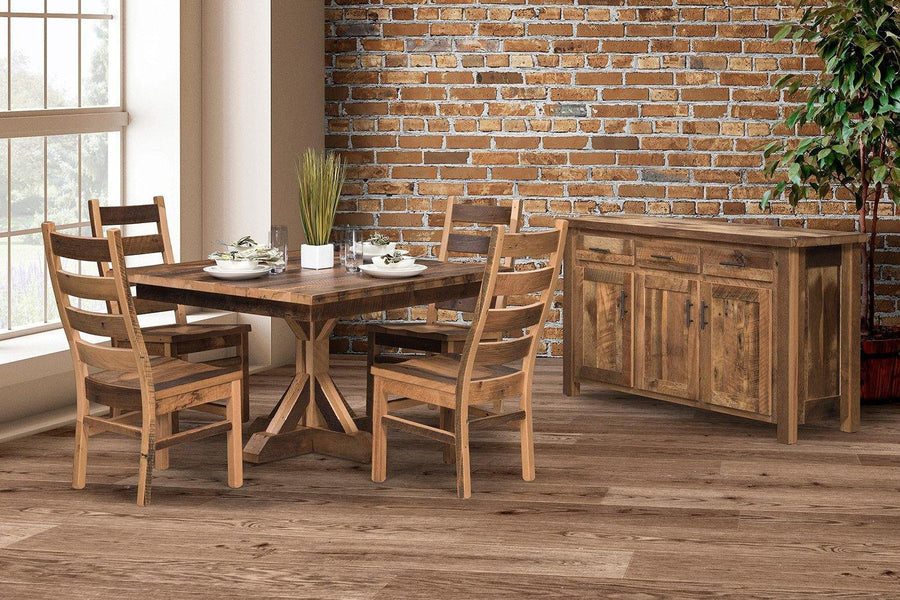 Norwich Amish Reclaimed Wood Dining Collection - Foothills Amish Furniture