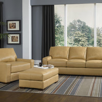 Smith Brothers 8231-A Leather Fabric Sofa, Chair & Ottoman - Foothills Amish Furniture